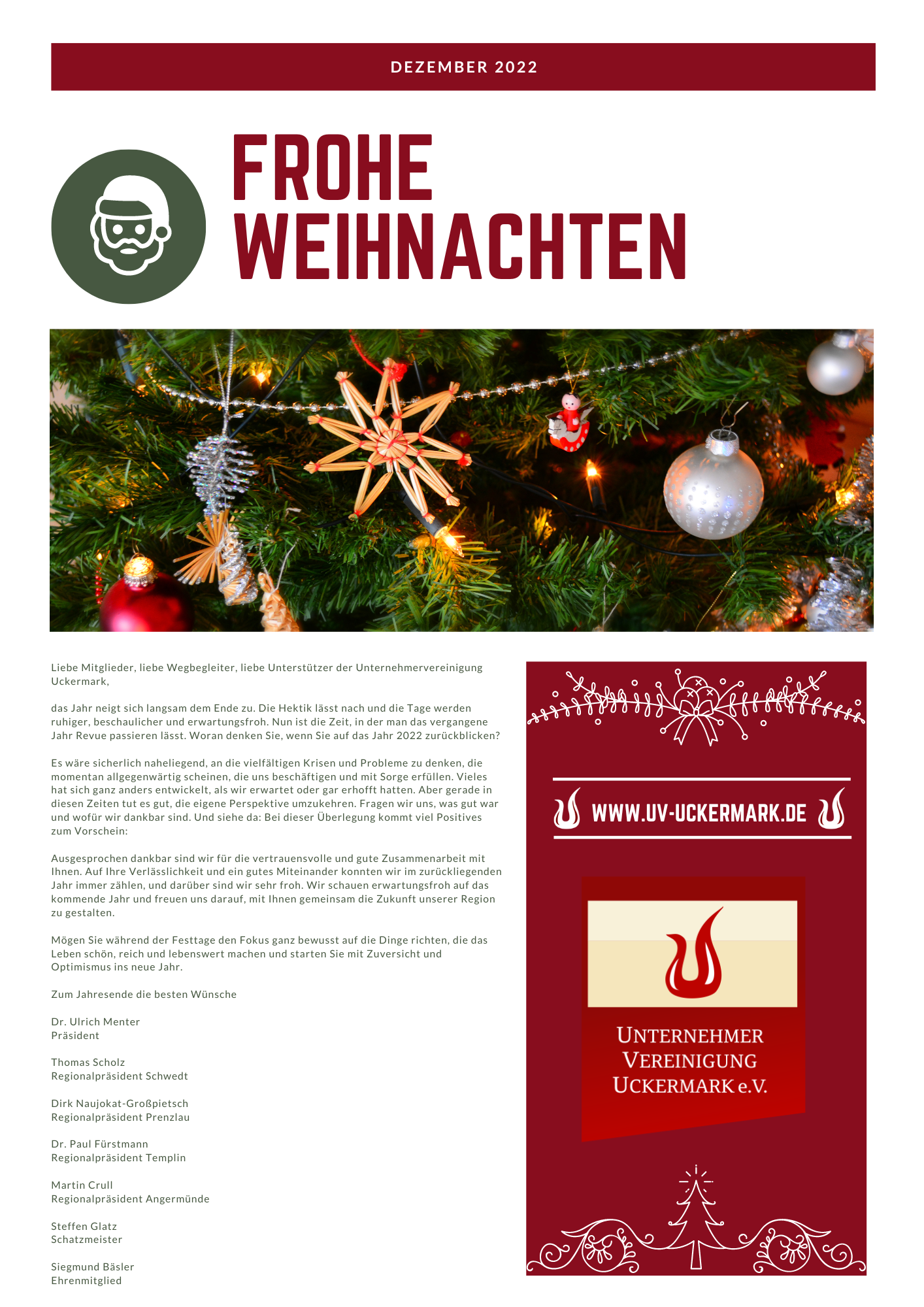 Weihnnachtsbrief 2022