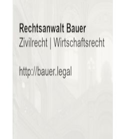 Rechtsanwalt Bauer